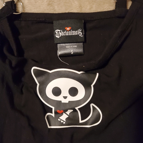 Skelanimals Chain Crop Tank Top - Picture 4 of 5